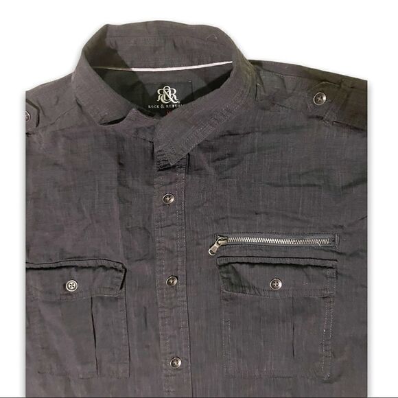 Rock & Republic | Men’s Medium Buttoned Down  Shirt - Picture 6 of 6